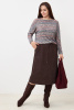 Юбка Незнакомка 04.9506.2674 вельвет ((44) 164-88-96, темно-коричн.)