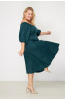 Платье Незнакомка 00.9280.2745 ткань костюмная ((52) 164-104-112, темно-зеленый)