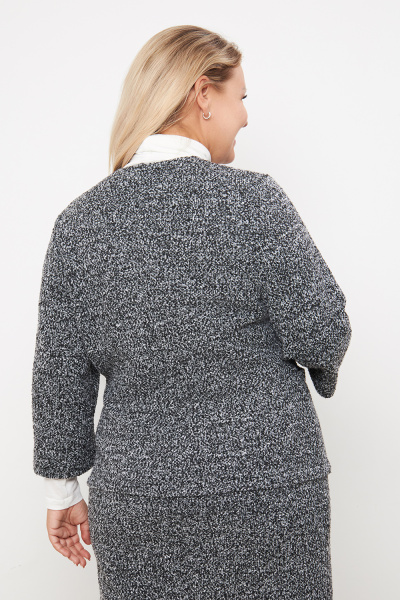 Жакет женский Незнакомка 10.8452.669 трикотаж"букле" ((44) 164-88-96, черно-белый)