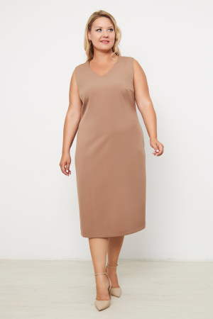 Платье Незнакомка 00.9280.2861 ткань косюмная ((44) 164-88-96, темно-бежевый)