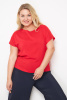 Блузка Незнакомка 03.9499.2154 ткань плательная слаб ((60) 164-120-128, красный)