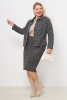 Жакет Незнакомка 10.8431.2841 трикотаж меланж ((44) 164-88-96, темно-серый)
