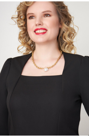 Платье Незнакомка 00.9280.2825 ткань костюмная ((50) 164-100-108, черный)