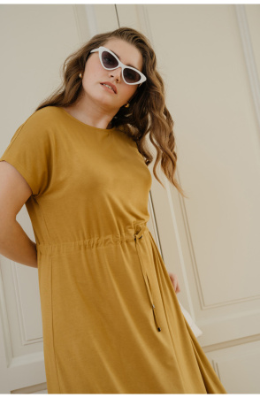 Платье Незнакомка 00.3021.2191 вискоза ((50) 164-100-108, горчичный)
