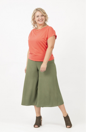Юбка-брюки Незнакомка 05.9383.2011 штапель ((44) 164-88-96, оливковый)