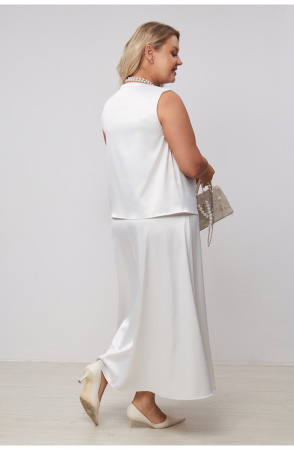 Юбка Незнакомка 04.9455.556.09 атлас-стрейч ((58) 164-116-124, молочный)