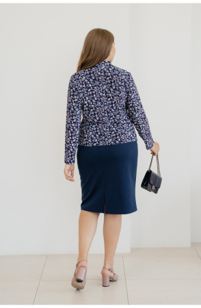 Юбка женская Незнакомка 04.5021.1158 вискоза ((54) 164-108-116, темно-синий)