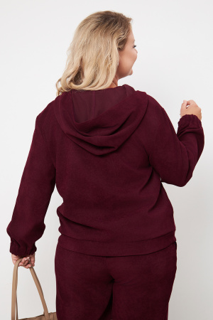 Жакет женский Незнакомка 10.9506.2818 вельвет ((46) 164-92-100, винный)