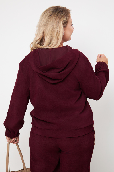 Жакет женский Незнакомка 10.9506.2818 вельвет ((46) 164-92-100, винный)