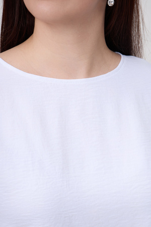 Блузка Незнакомка 03.9497.2154 ткань жатка ((64) 164-128-136, белый)