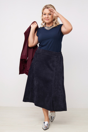 Юбка Незнакомка 04.9508.2813 вельвет ((44) 164-88-96, темно-синий)