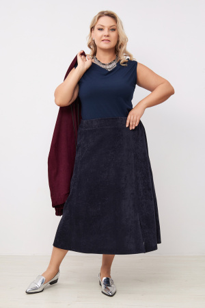 Юбка Незнакомка 04.9508.2813 вельвет ((44) 164-88-96, темно-синий)