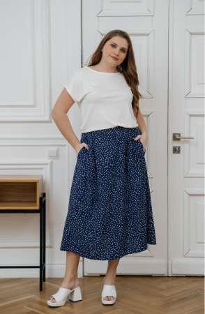 Юбка Незнакомка 04.9388.2700 штапель"горох"