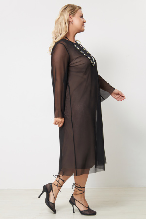 Платье Незнакомка 00.9613.2877 сетка ((46) 164-92-100, черный)