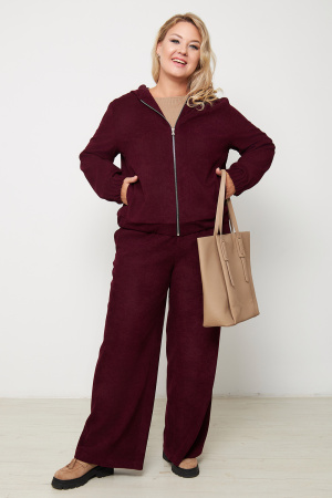 Жакет женский Незнакомка 10.9506.2818 вельвет ((46) 164-92-100, винный)