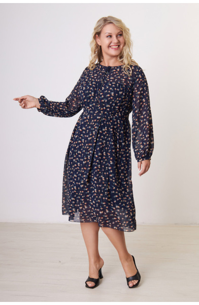 Платье Незнакомка 00.7510.2812 шифон ((44) 164-88-96, синий)