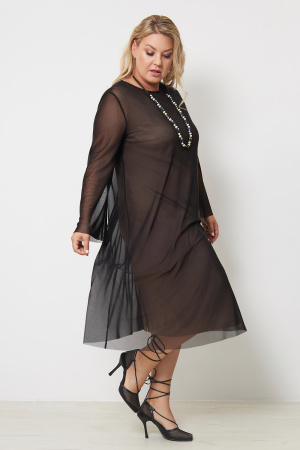 Платье Незнакомка 00.9613.2877 сетка ((46) 164-92-100, черный)