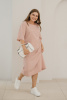 Платье Незнакомка 00.9408.2686 ткань костюмная ((58) 164-116-124, розовый)