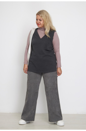 Брюки Незнакомка 05.9424.2720 вельвет ((50) 164-100-108, серый)