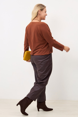 Блузка Незнакомка 03.4142.2032 вискоза фырча ((62) 164-124-132, коричневый)