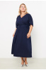 Платье женское Незнакомка 00.9408.2853 ткань костюмная ((52) 164-104-112, темно-синий)