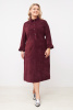 Платье Незнакомка 00.9508.2878 вельвет ((58) 164-116-124, бордовый)