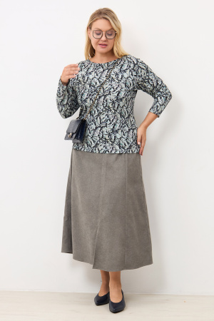 Блузка Незнакомка 03.4133.2277.90 вискоза ((44) 164-88-96, серый)