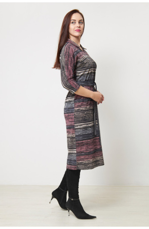 Платье Незнакомка 00.8466.2800 трикотаж-ангора ((60) 164-120-128, серо-розовый)