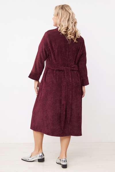 Платье Незнакомка 00.9508.2878 вельвет ((58) 164-116-124, бордовый)