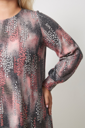 Платье Незнакомка 00.8482.2804 трикотаж-ангора ((44) 164-88-96, серо-розовый)