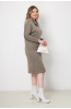 Платье Незнакомка 00.8414.2128.1 трикотаж-меланж ((58) 164-116-124, серо-бежевый)