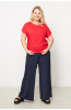 Блузка Незнакомка 03.9499.2154 ткань плательная слаб ((60) 164-120-128, красный)
