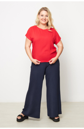 Блузка Незнакомка 03.9499.2154 ткань плательная слаб ((60) 164-120-128, красный)