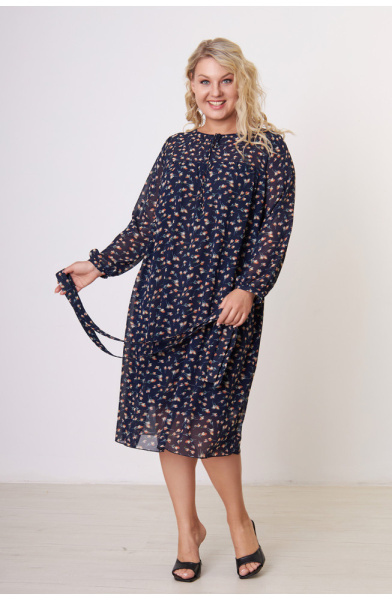 Платье Незнакомка 00.7510.2812 шифон ((44) 164-88-96, синий)