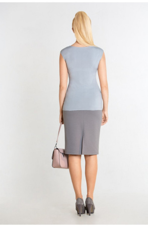 Блузка-топ Незнакомка 08.1003.800 масло ((44) 164-88-96, светло-серый)