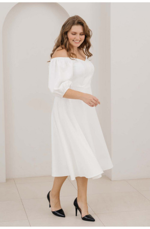 Платье Незнакомка 00.9280.2745 ткань костюмная ((58) 164-116-124, молочный)