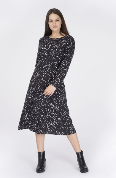 Платье Незнакомка 00.9388.2615 штапель "горох"