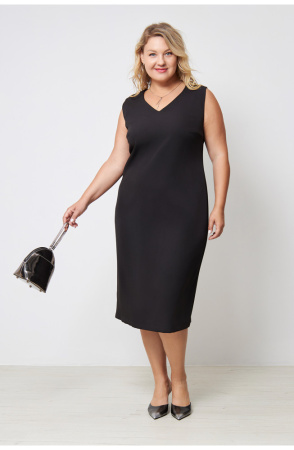Платье Незнакомка 00.9280.2861 ткань косюмная ((58) 164-116-124, черный)