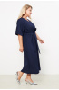Платье женское Незнакомка 00.9408.2853 ткань костюмная ((52) 164-104-112, темно-синий)