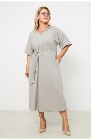 Платье женское Незнакомка 00.9408.2853 ткань костюмная ((44) 164-88-96, серо-бежевый)
