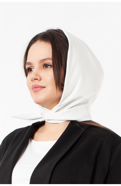 17.8449.2736 капор трикотаж-кожа ((50) 164-100-108, молочный)