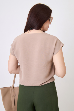 Блузка Незнакомка 03.9497.2154 ткань жатка ((44) 164-88-96, песочный)