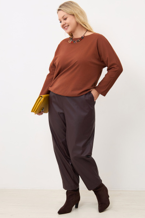 Блузка Незнакомка 03.4142.2032 вискоза фырча ((62) 164-124-132, коричневый)