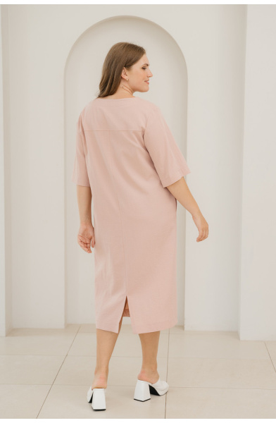 Платье Незнакомка 00.9408.2686 ткань костюмная ((58) 164-116-124, розовый)