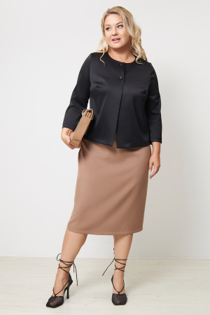 Жакет Незнакомка 10.9455.2862 атлас-стрейч ((44) 164-88-96, черный)