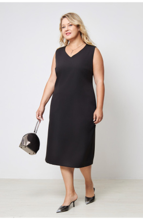 Платье Незнакомка 00.9280.2861 ткань косюмная ((58) 164-116-124, черный)