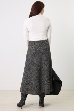 Юбка Незнакомка 04.8431.556.09 трикотаж меланж ((44) 164-88-96, темно-серый)
