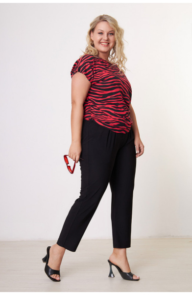 Блузка Незнакомка 03.4141.2154 вискоза зебра