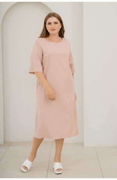 Платье Незнакомка 00.9408.2686 ткань костюмная ((58) 164-116-124, розовый)