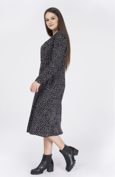 Платье Незнакомка 00.9388.2615 штапель "горох"